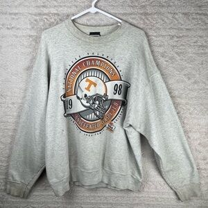 Vintage University of Tennessee National Champions 1998 Sweatshirt XL Pro Player